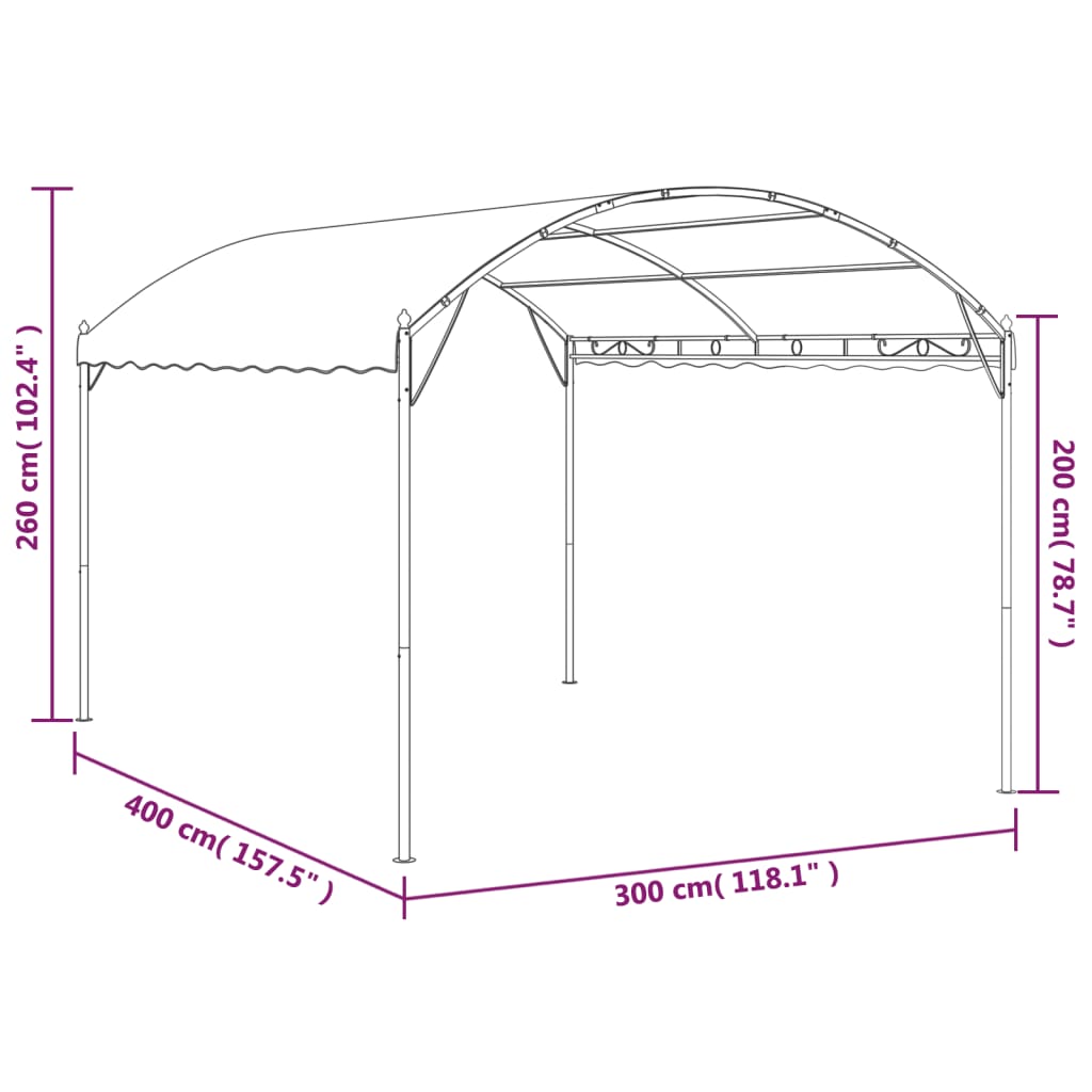 Tendalino Parasole 3x4 m Antracite | homemem39