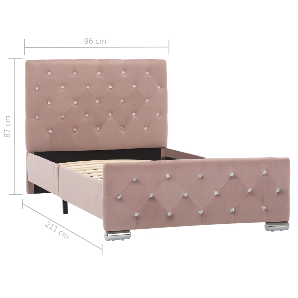 Giroletto Rosa in Velluto 90x200 cm | homemem39