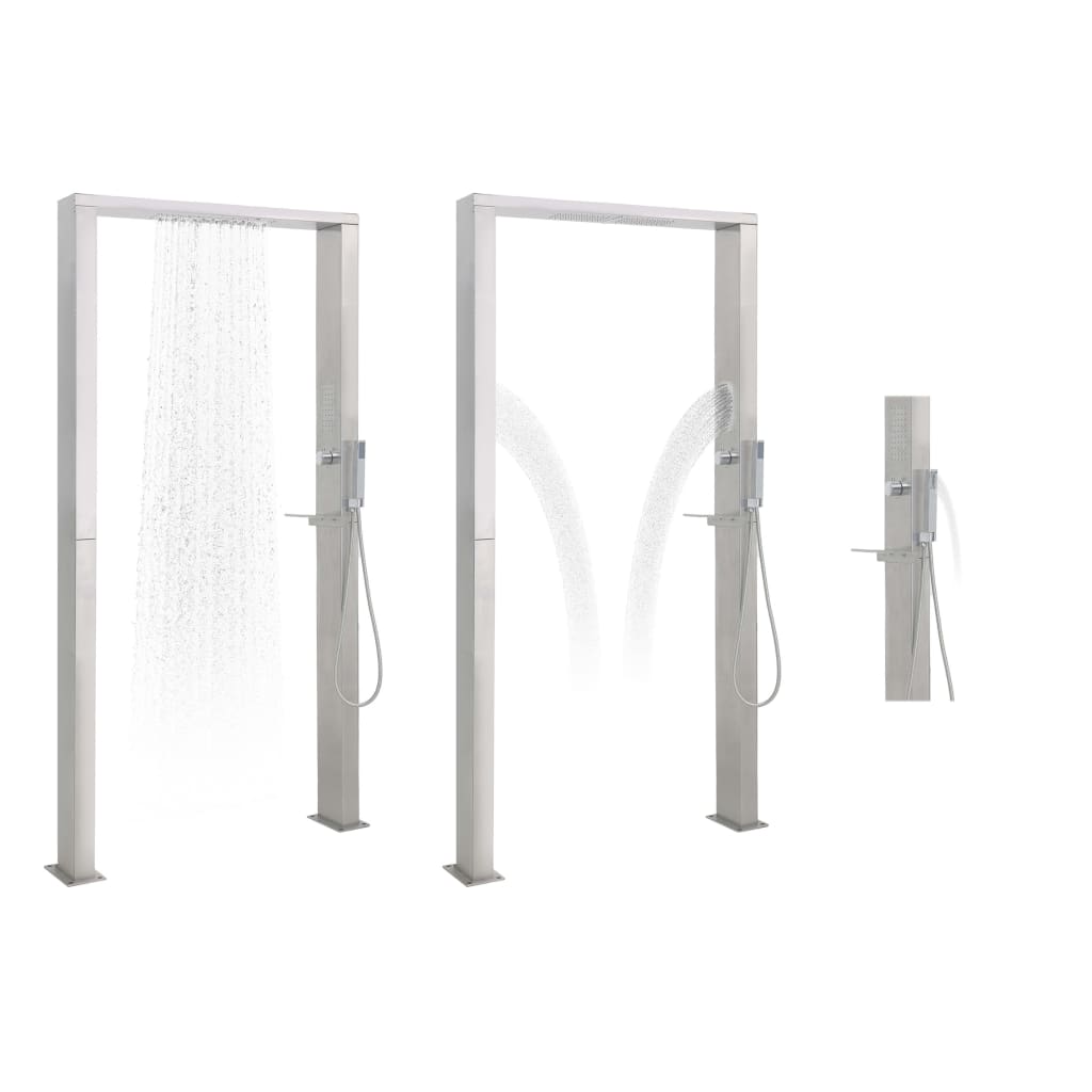 Doccia da Giardino in Acciaio Inox a Doppio Getto - homemem39