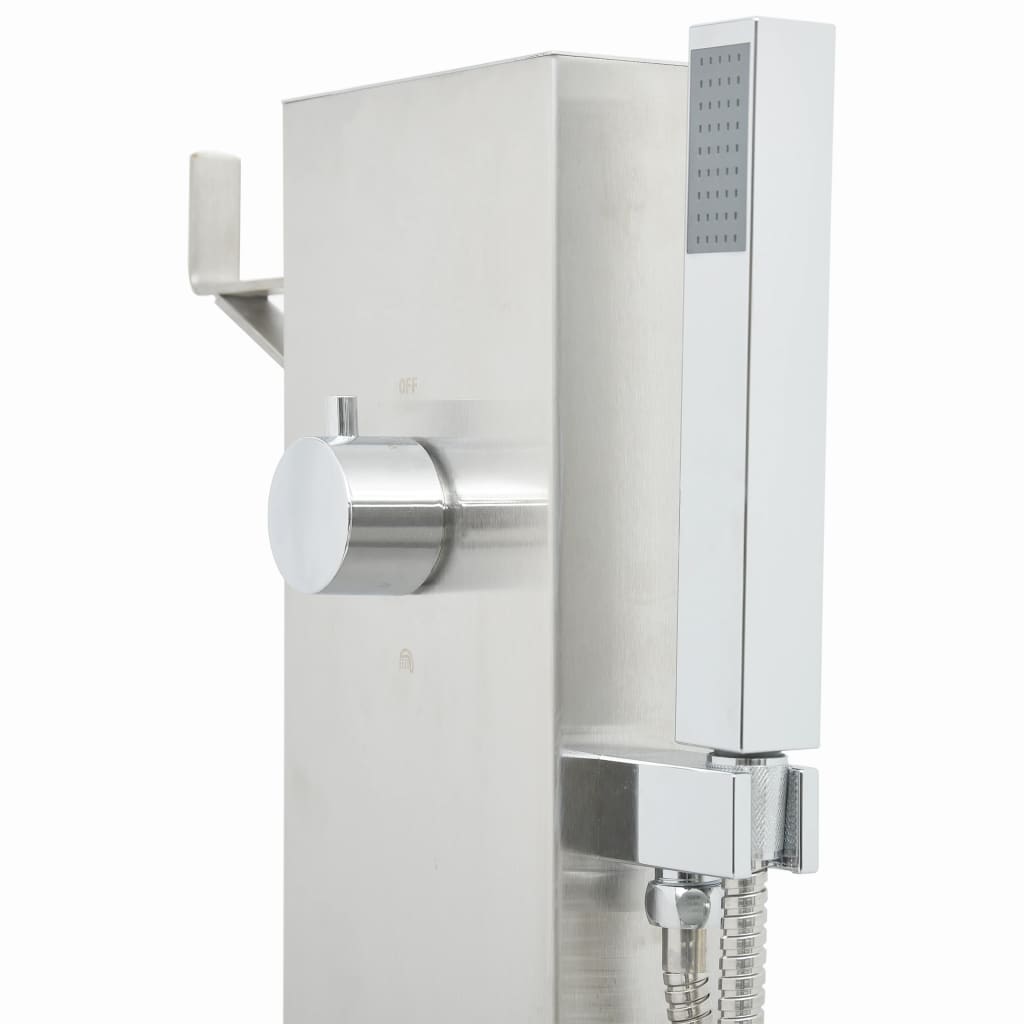 Rubinetteria per Doccia da Giardino 110 cm in Acciaio inox - homemem39