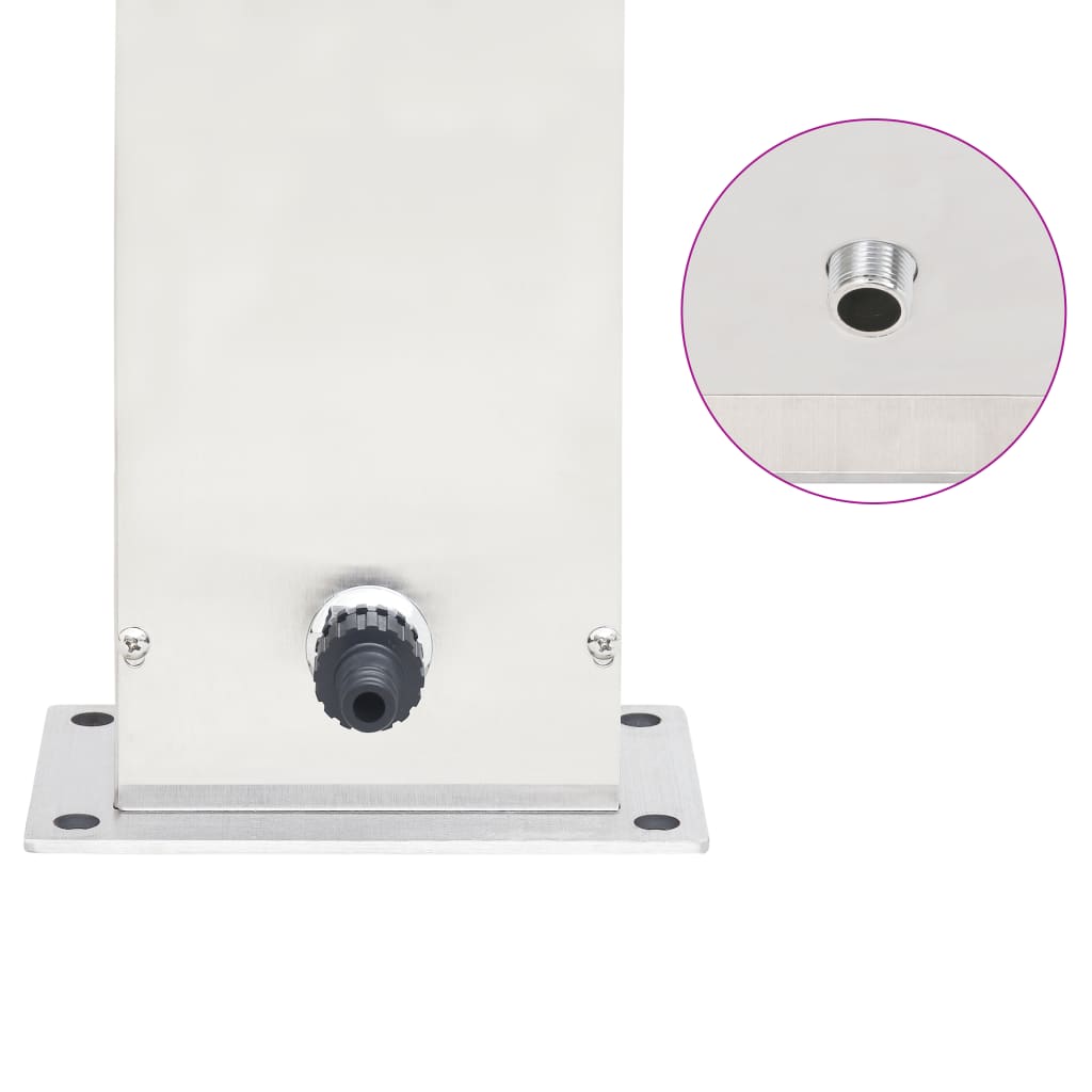 Rubinetteria per Doccia da Giardino 110 cm in Acciaio inox - homemem39