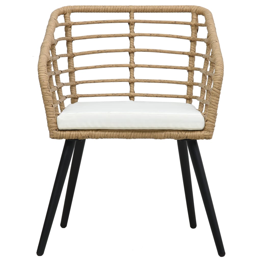 Sedie da Giardino 2 pz con Cuscini in Polyrattan Rovere - homemem39