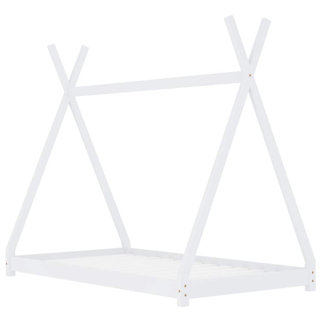 Giroletto per Bambini Bianco in Massello di Pino 70x140 cm - homemem39