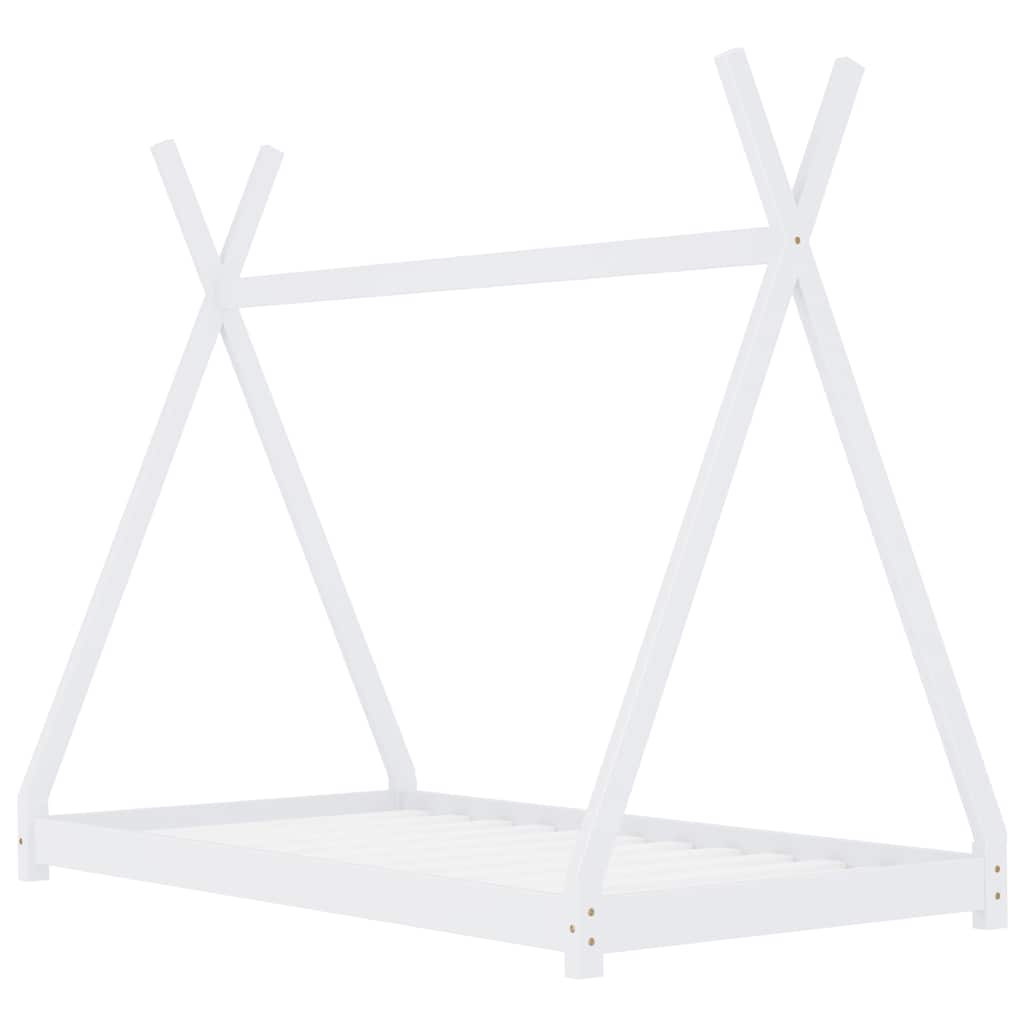Giroletto per Bambini Bianco in Massello di Pino 90x200 cm - homemem39