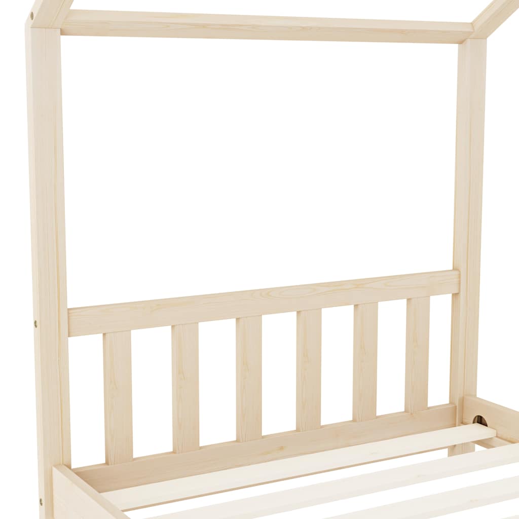 Giroletto per Bambini in Legno Massello di Pino 90x200 cm - homemem39