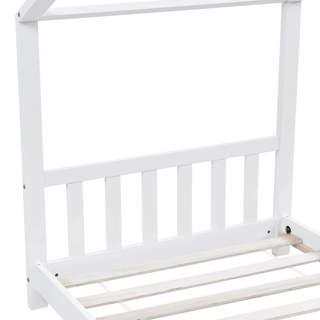 Giroletto per Bambini Bianco in Massello di Pino 90x200 cm - homemem39