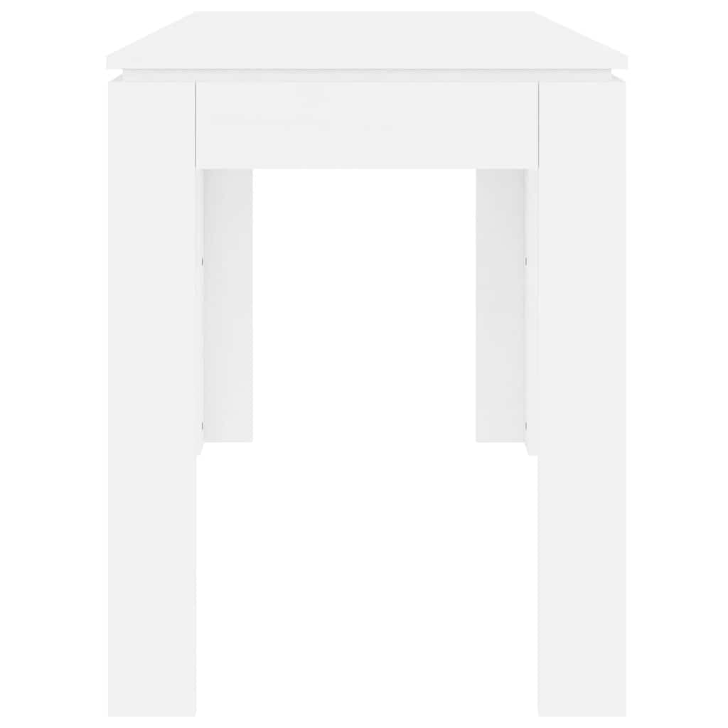 Tavolo da Pranzo Bianco 120x60x76 cm in Legno Multistrato - homemem39