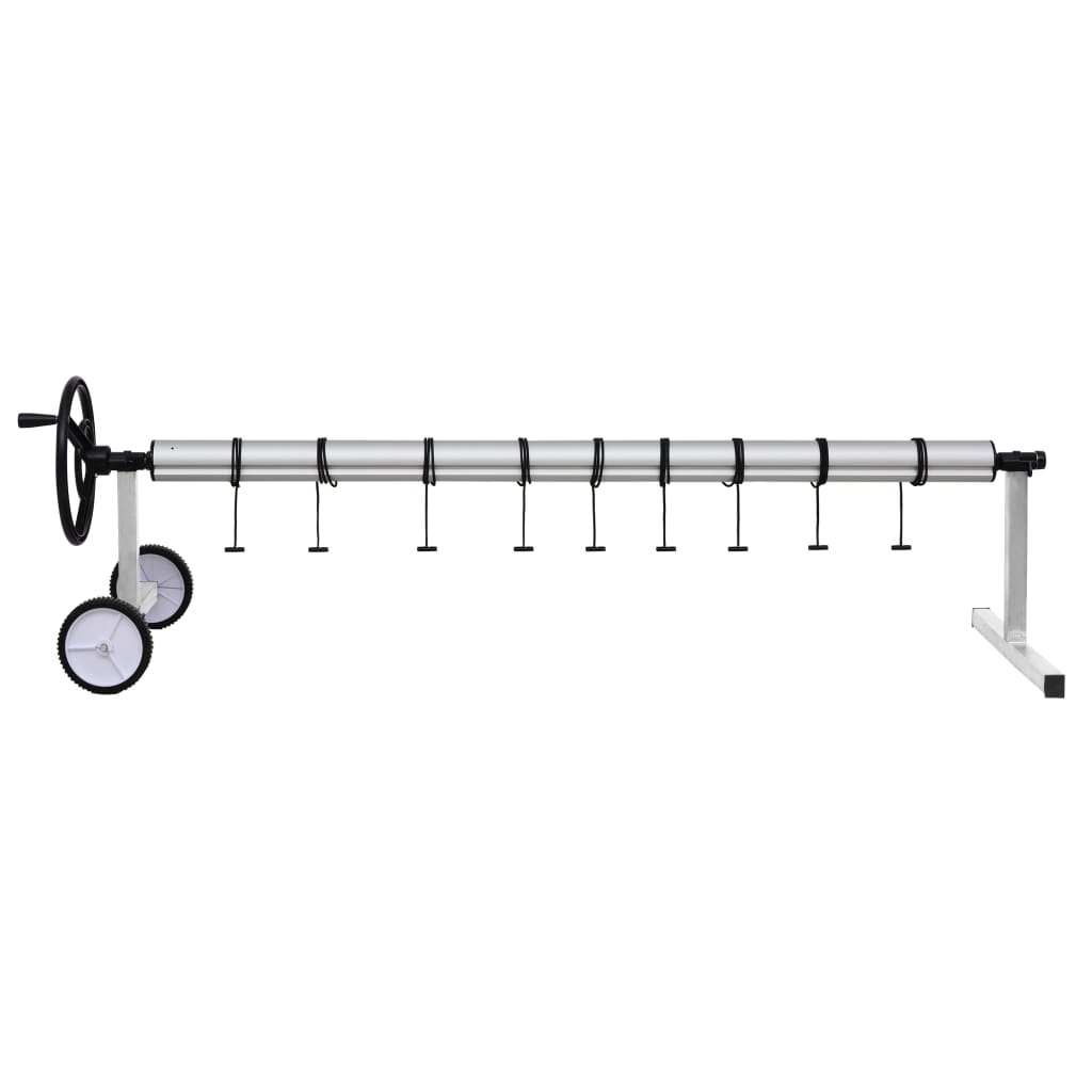 Rullo di Copertura per Piscina con Base in Acciaio Inox - homemem39