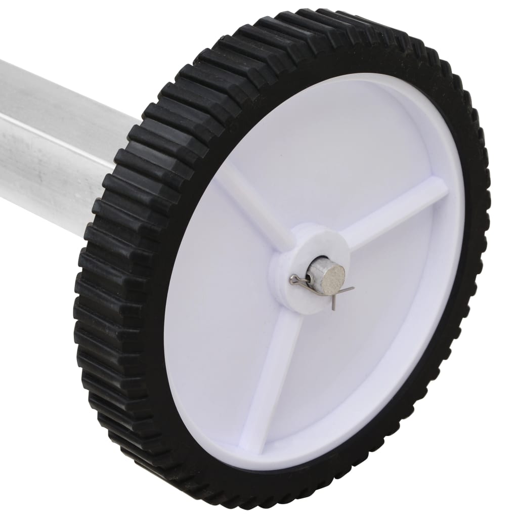 Rullo di Copertura per Piscina con Base in Acciaio Inox - homemem39