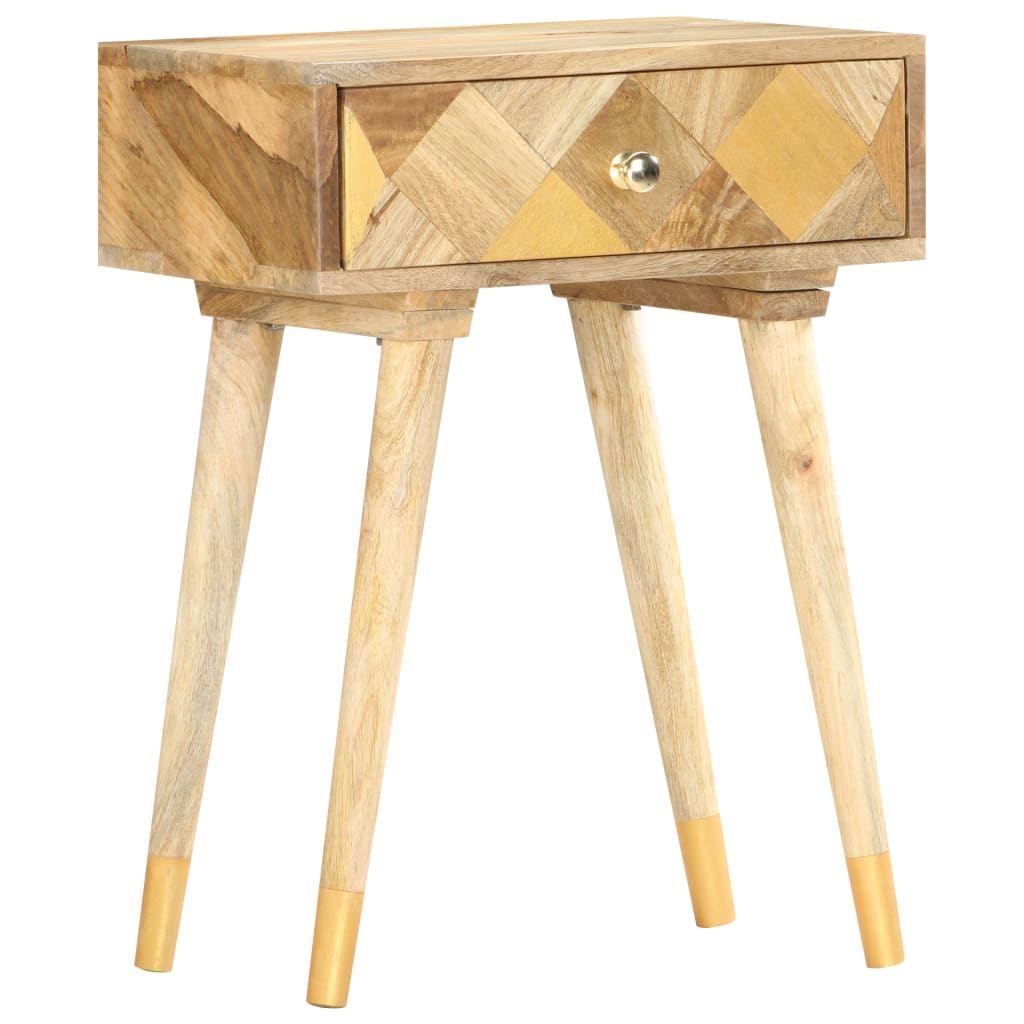 Comodino 40x30x58 cm in Legno Massello di Mango | homemem39