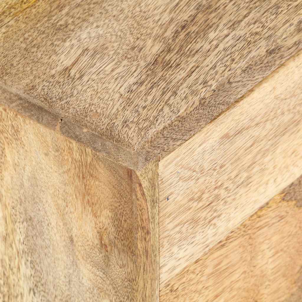 Tavolino da Salotto 90x55x40 cm in Legno Massello di Mango