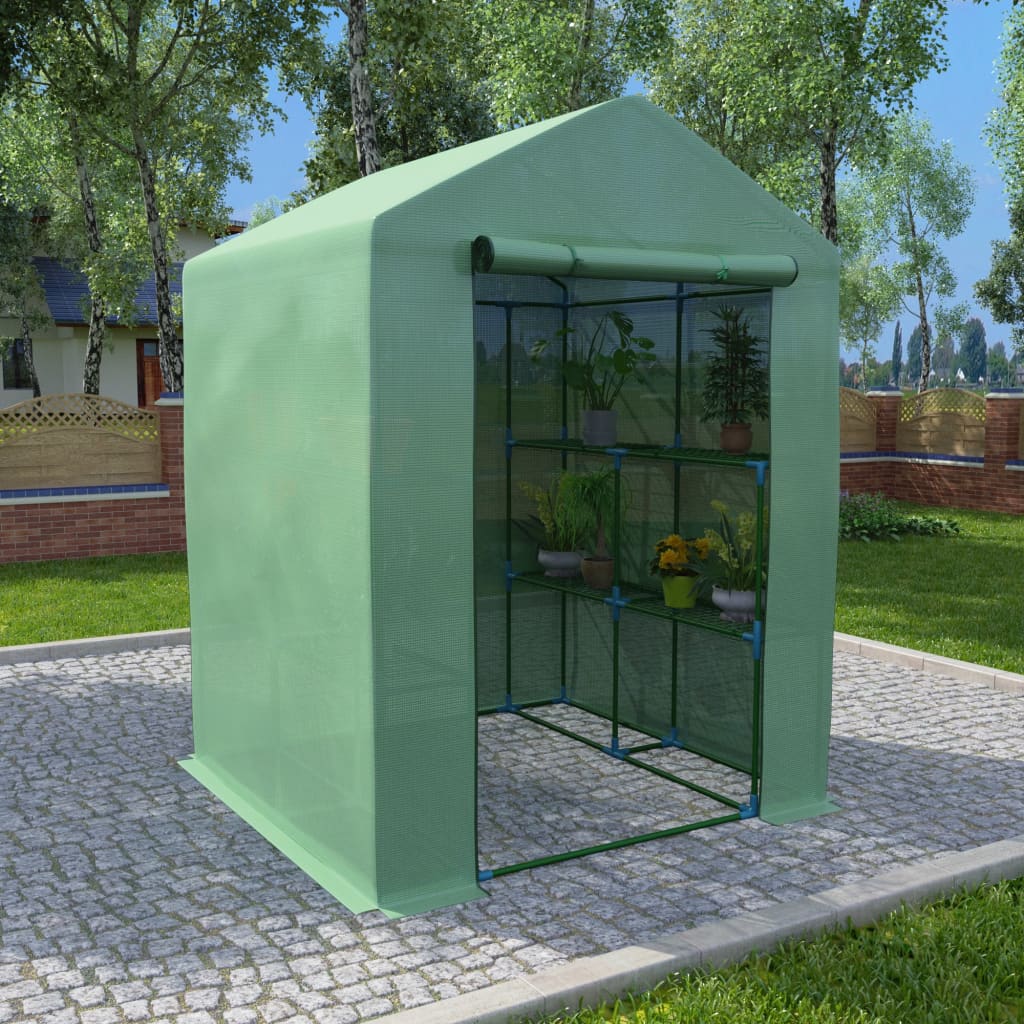 Serra con Ripiani in Acciaio 143x143x195 cm - homemem39