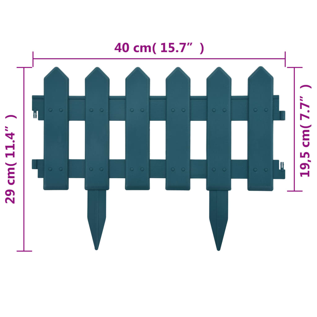 Bordi per Prato 25 pz Verdi 10 m in PP - homemem39