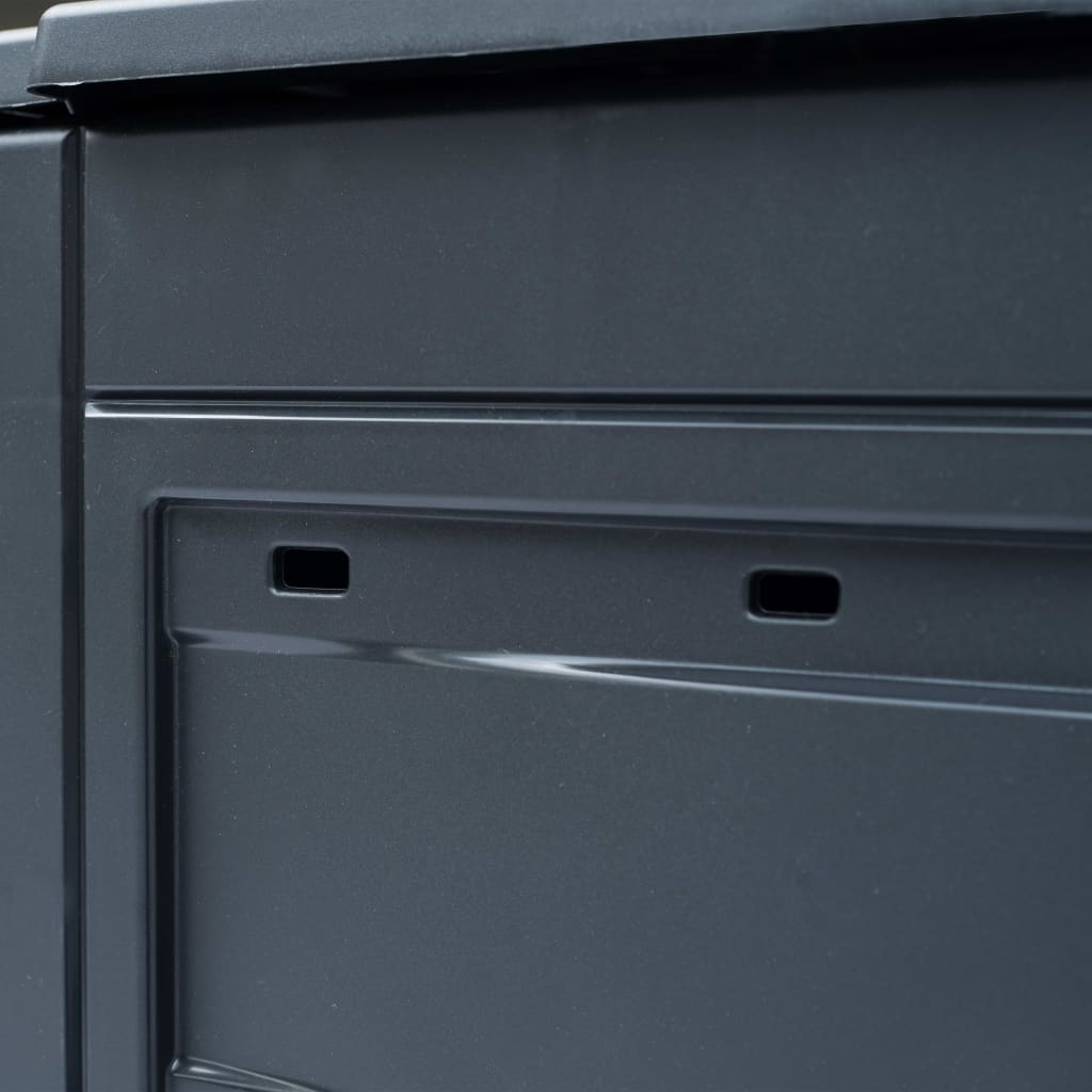 Compostiere per Giardino 2 pz Grigio 60x60x73 cm 520 L - homemem39