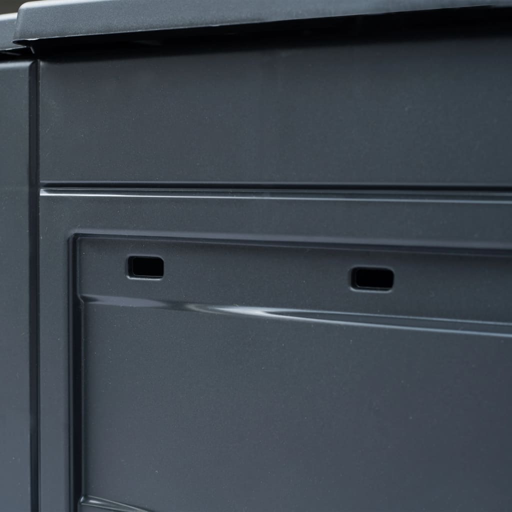 Compostiere per Giardino 3 pz Grigio 60x60x73 cm 780 L - homemem39