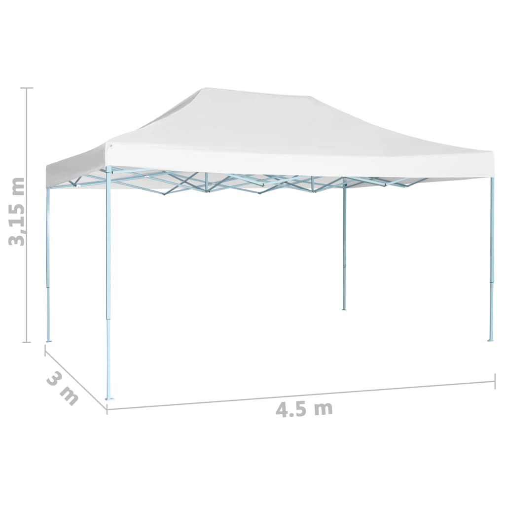 Tenda per Feste Pieghevole 3x4,5 m Bianca | homemem39