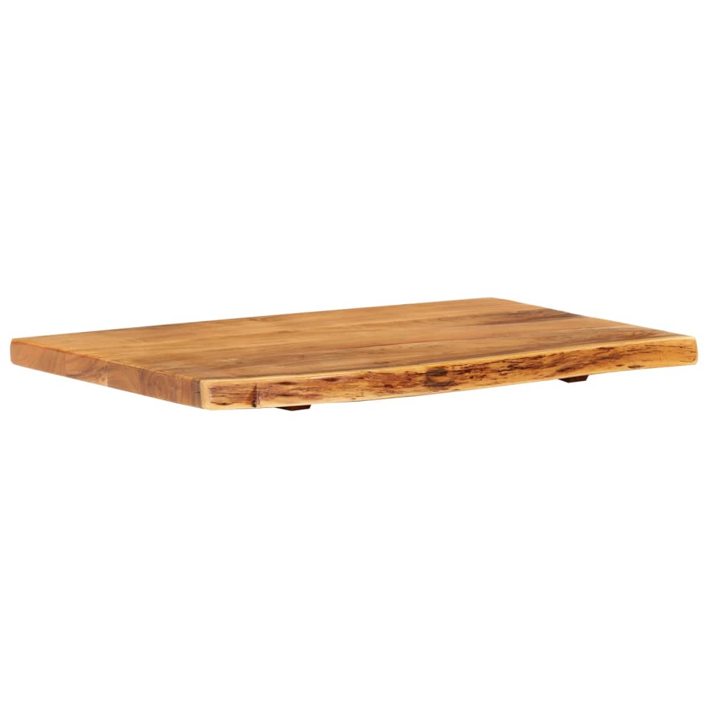 Piano per Vanità Bagno in Massello di Acacia 80x52x3,8 cm | homemem39
