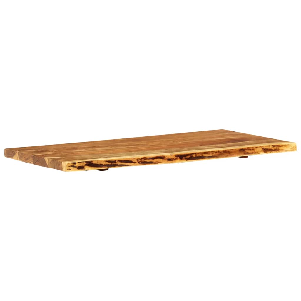Piano per Lavabo Bagno in Massello di Acacia 114x52x4 cm | homemem39