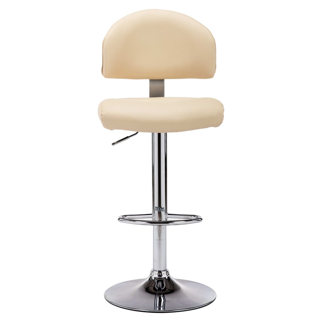 Sgabelli da Bar 2 pz Crema in Similpelle - homemem39