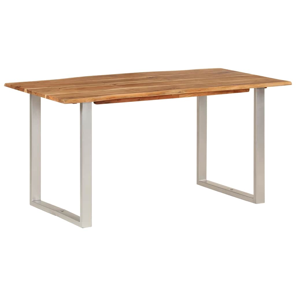 Tavolo da Pranzo 154x80x76 cm in Legno Massello di Acacia | homemem39