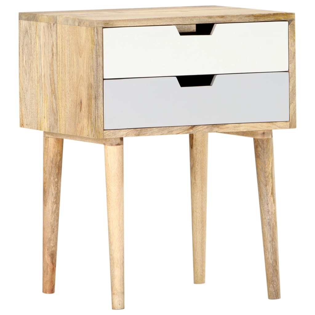 Comodino 47x35x59 cm in Legno Massello di Mango | homemem39