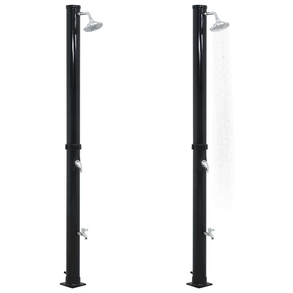 Doccia ad Energia Solare Nera 220 cm 20 L