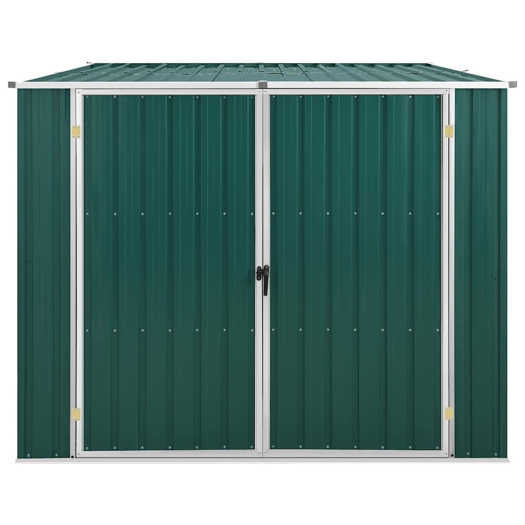 Capanno da Giardino Verde 195x198x159 cm in Acciaio Zincato - homemem39