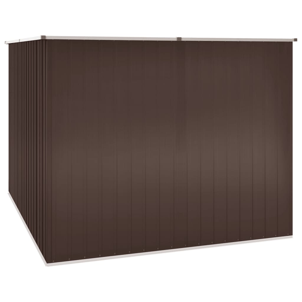 Capanno da Giardino Marrone 195x198x159 cm in Acciaio Zincato - homemem39