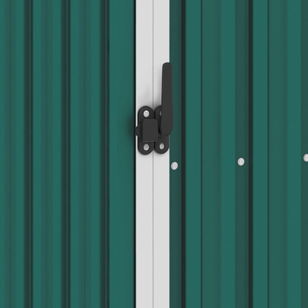Capanno per Legna Verde 245x98x159 cm in Acciaio Zincato - homemem39