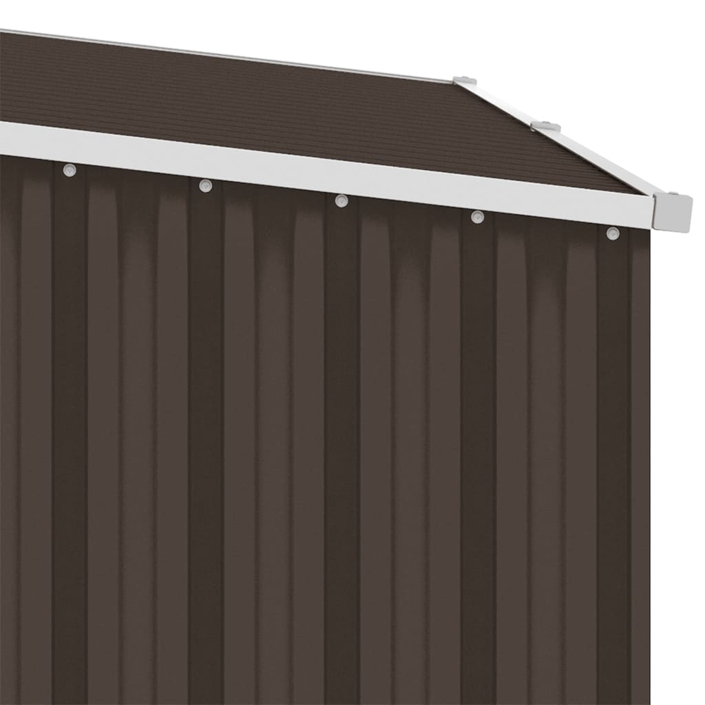 Capanno per Legna da Giardino 245x98x159 cm in Acciaio Zincato - homemem39