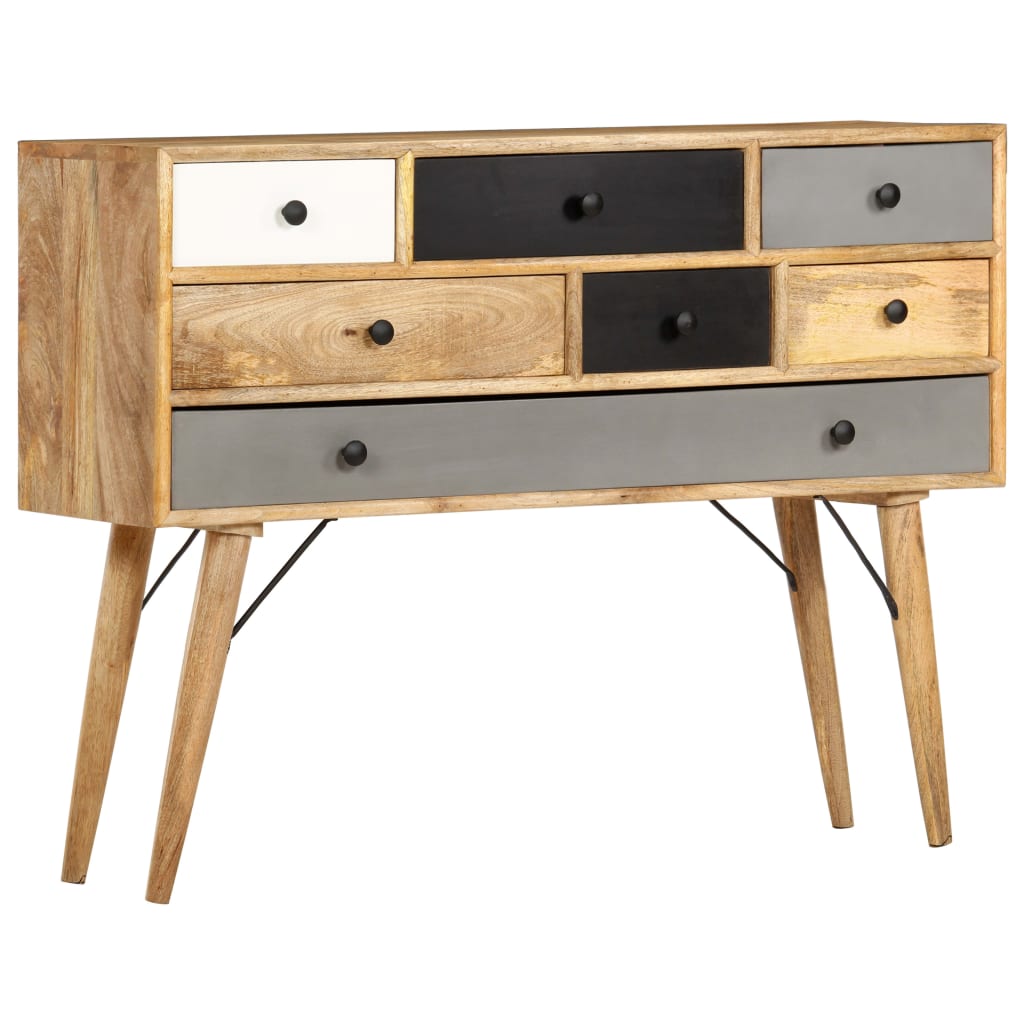 Credenza 110x30x82 cm in Legno Massello di Mango