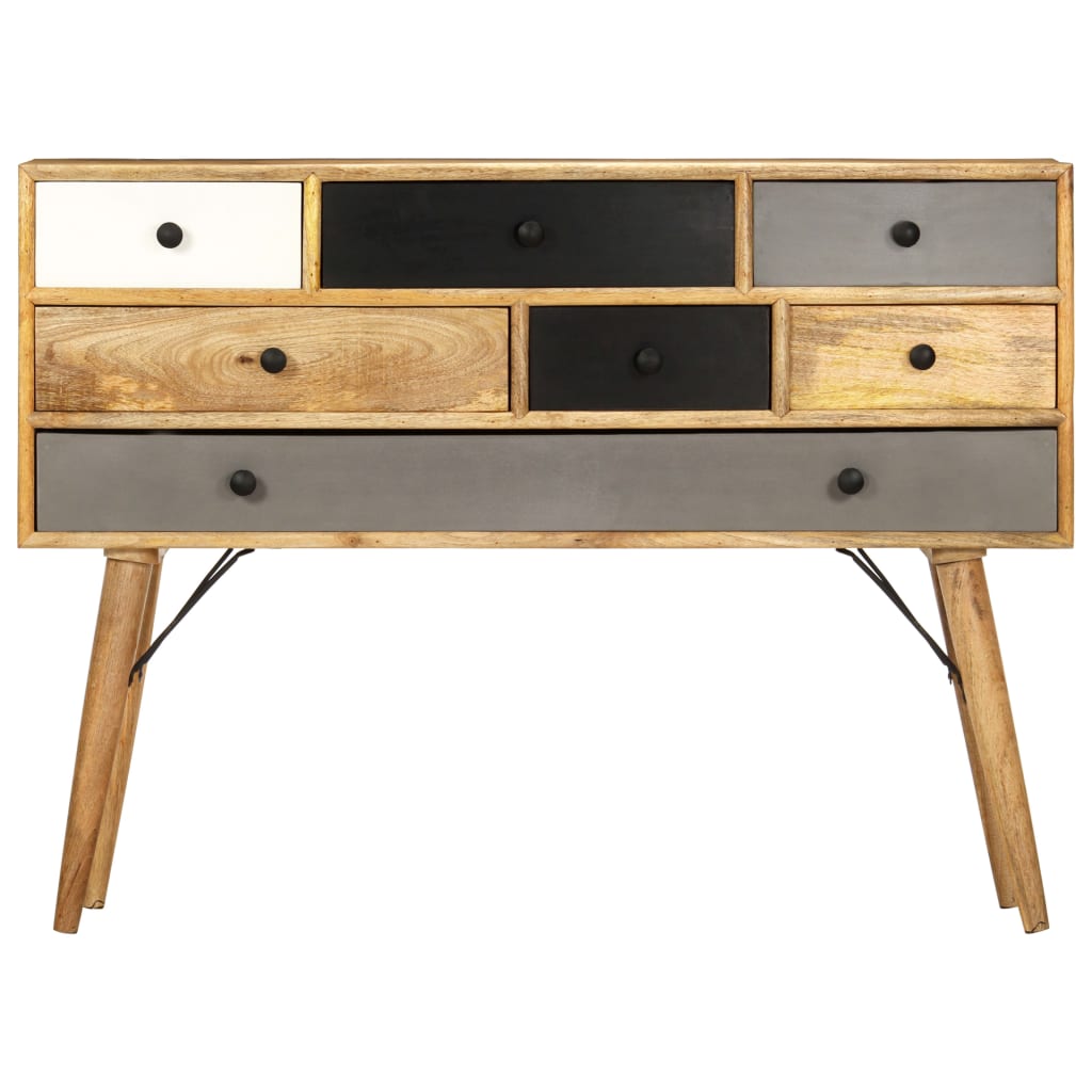 Credenza 110x30x82 cm in Legno Massello di Mango