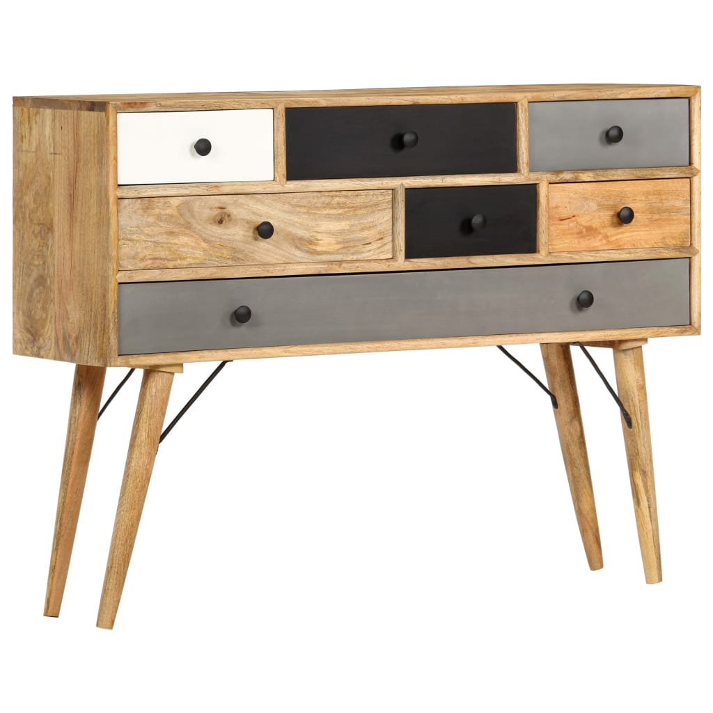 Credenza 110x30x82 cm in Legno Massello di Mango