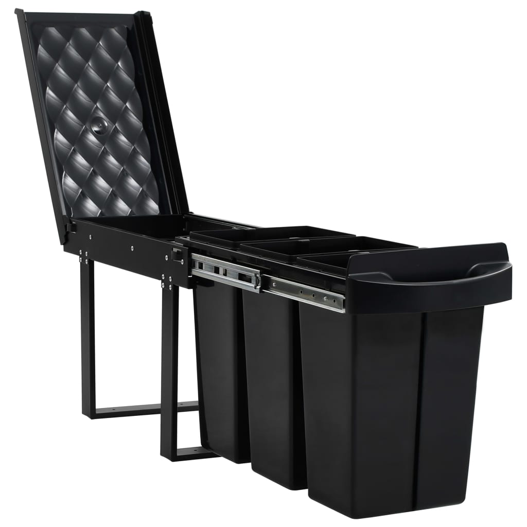 Cestino Estraibile per Mobile Cucina Chiusura Ammortizzata 36L - homemem39