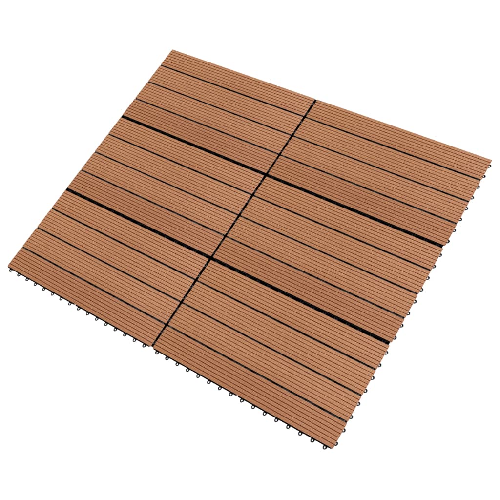 Pannelli in WPC 60x30 cm 6 pz 1m² Marrone - homemem39