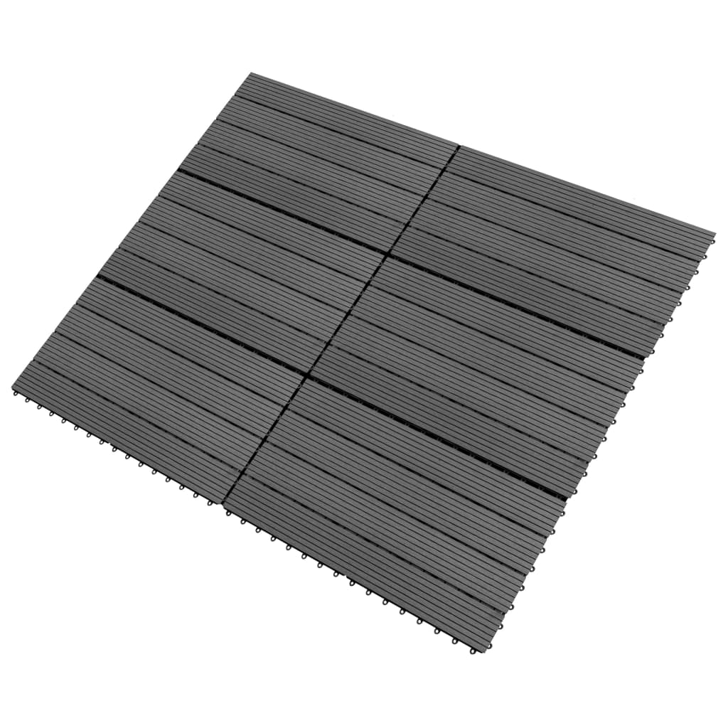 Pannelli in WPC 60x30 cm 6 pz 1m² Grigio - homemem39