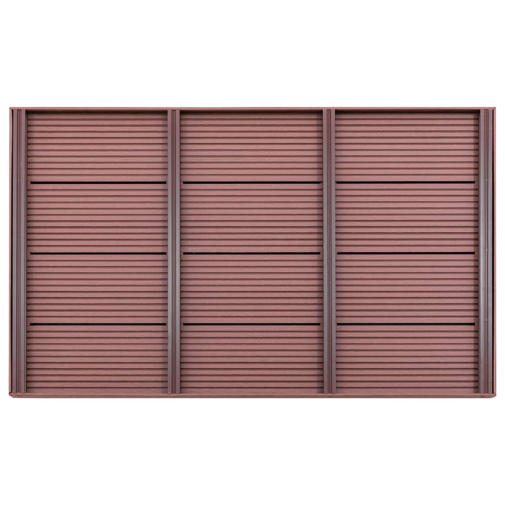 Pedana per Doccia Solare Marrone 101x63x5,5 cm in WPC - homemem39