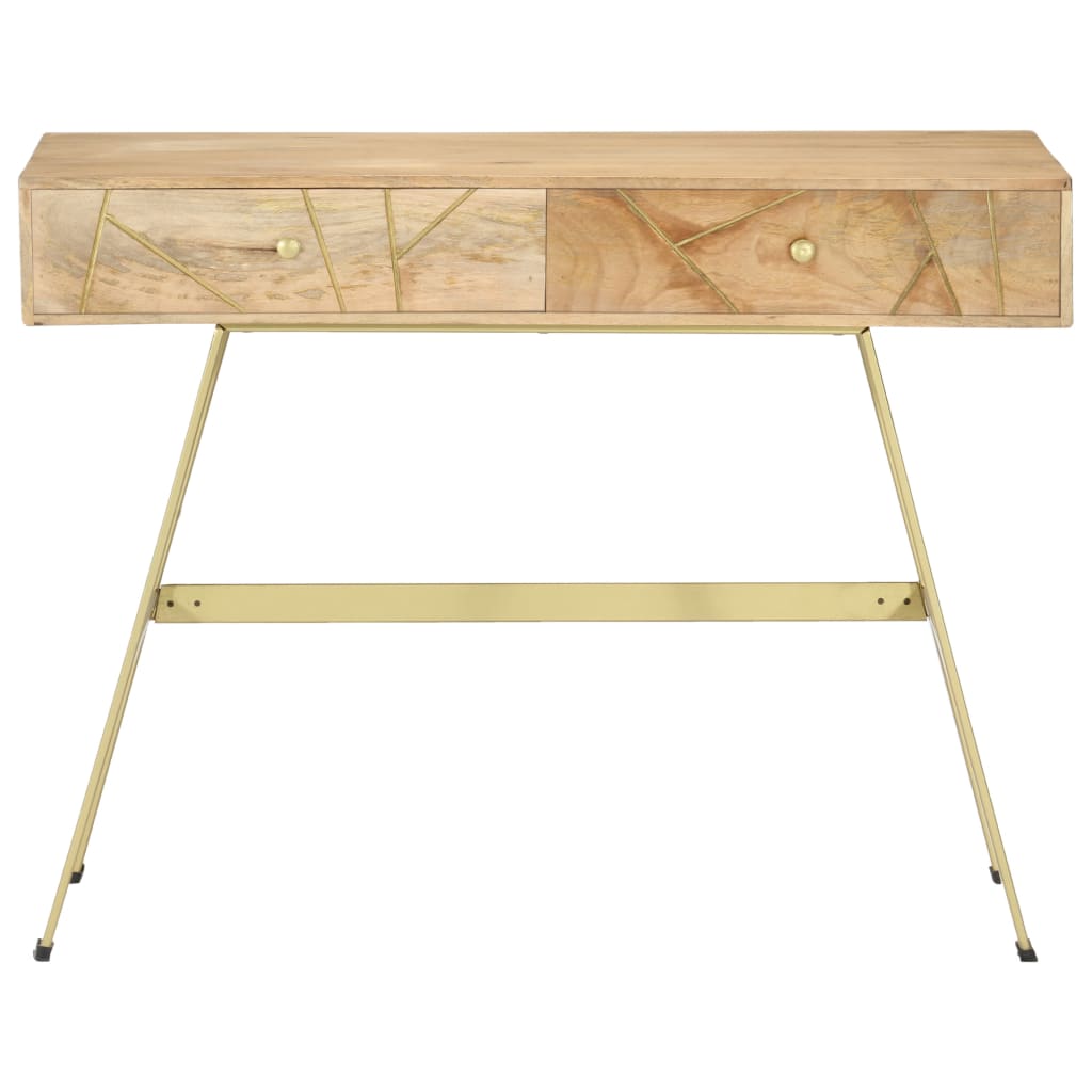 Scrivania con Cassetti 100x55x75 cm Legno Massello di Mango - homemem39