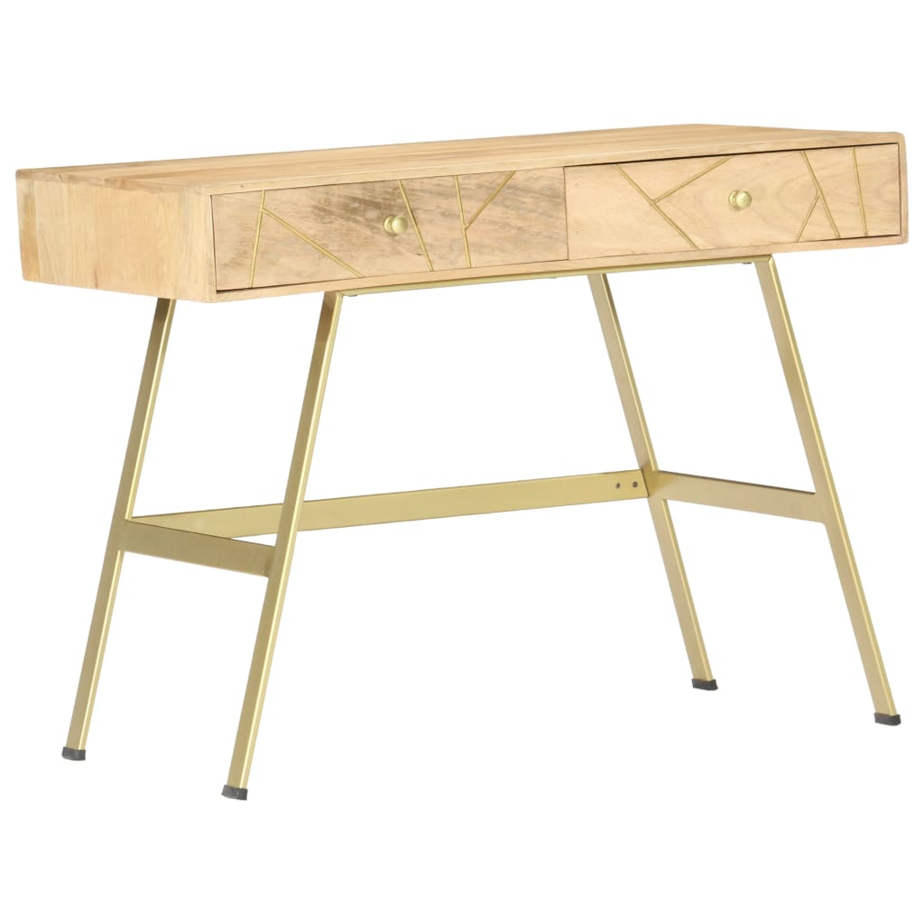Scrivania con Cassetti 100x55x75 cm Legno Massello di Mango - homemem39
