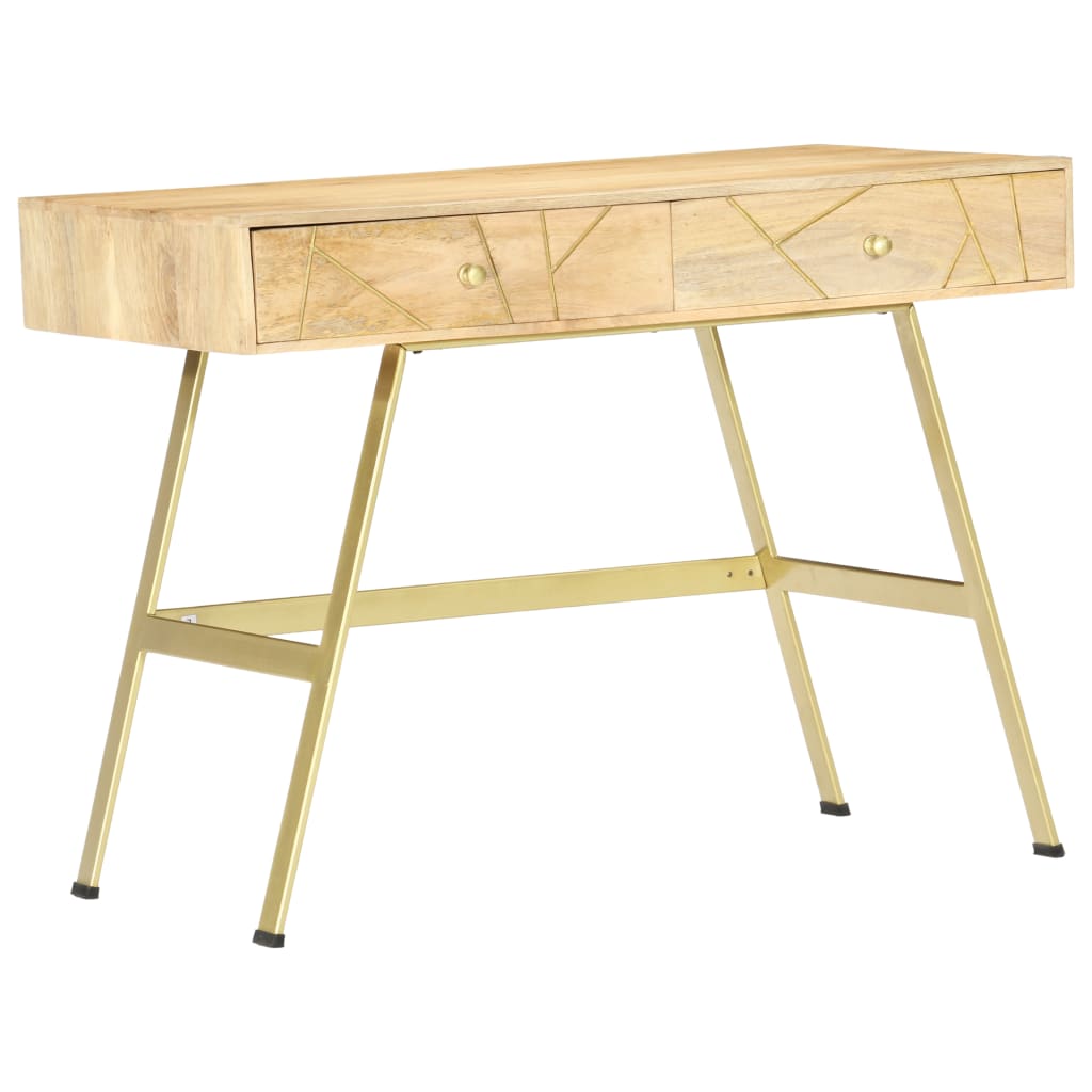 Scrivania con Cassetti 100x55x75 cm Legno Massello di Mango - homemem39