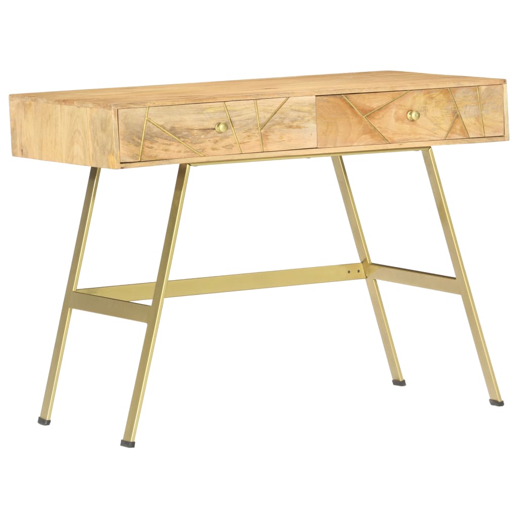 Scrivania con Cassetti 100x55x75 cm Legno Massello di Mango - homemem39