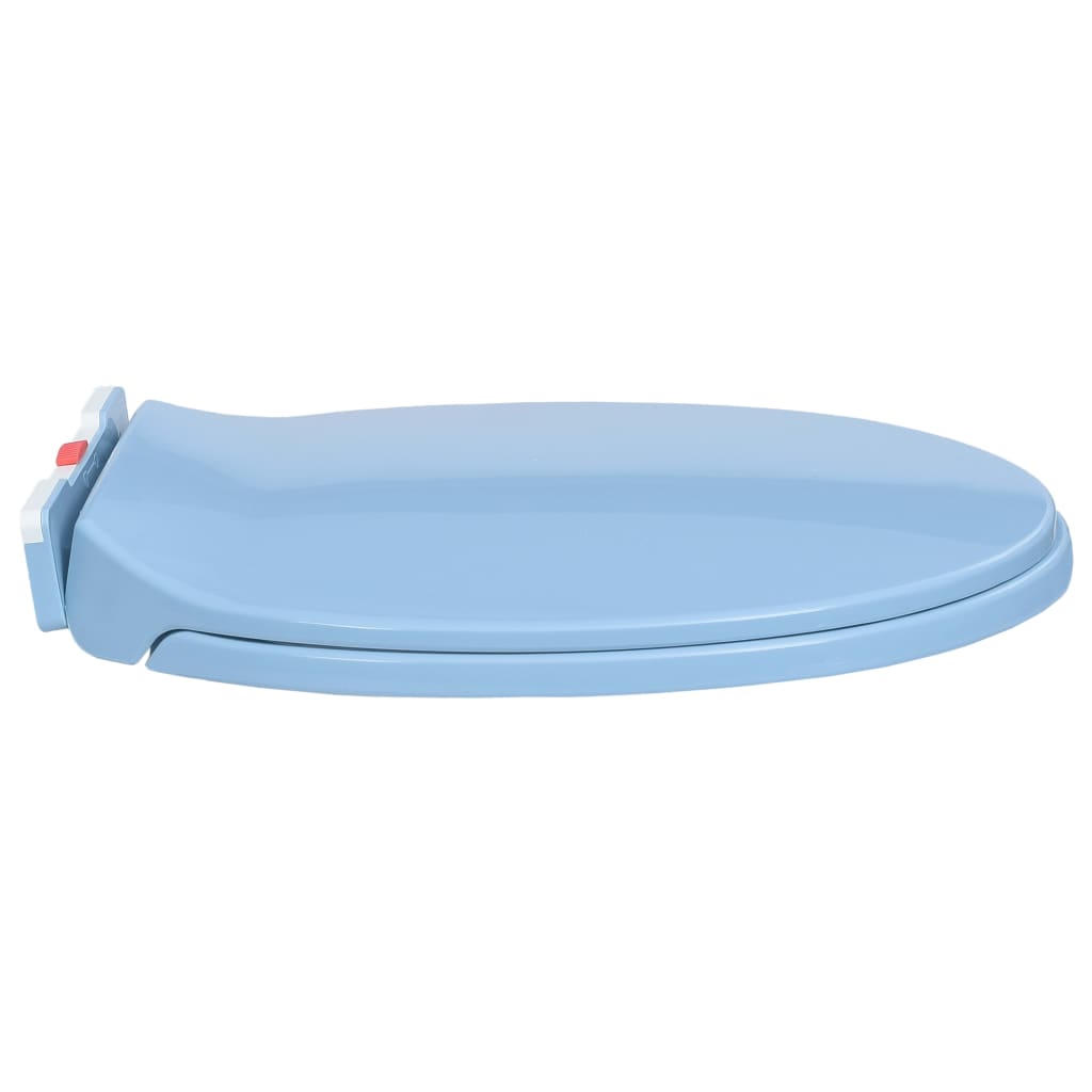 Copriwater Chiusura Ammortizzata e Sgancio Rapido Blu Ovale - homemem39
