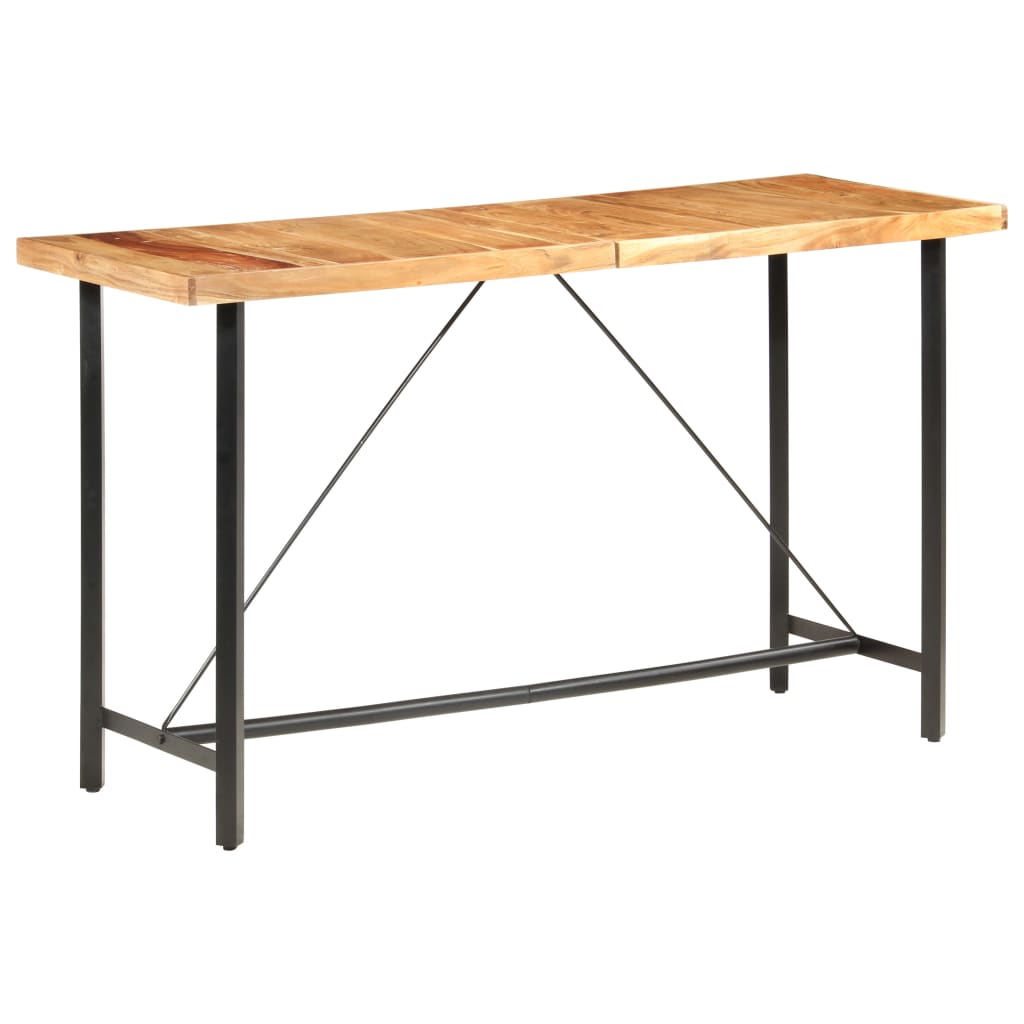 Tavolo da Bar 180x70x107 cm in Legno Massello di Acacia | homemem39