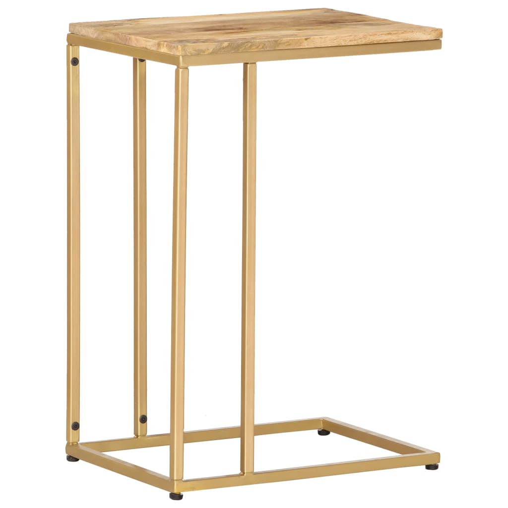 Tavolino di Servizio 35x45x65 cm in Legno Massello di Mango - homemem39