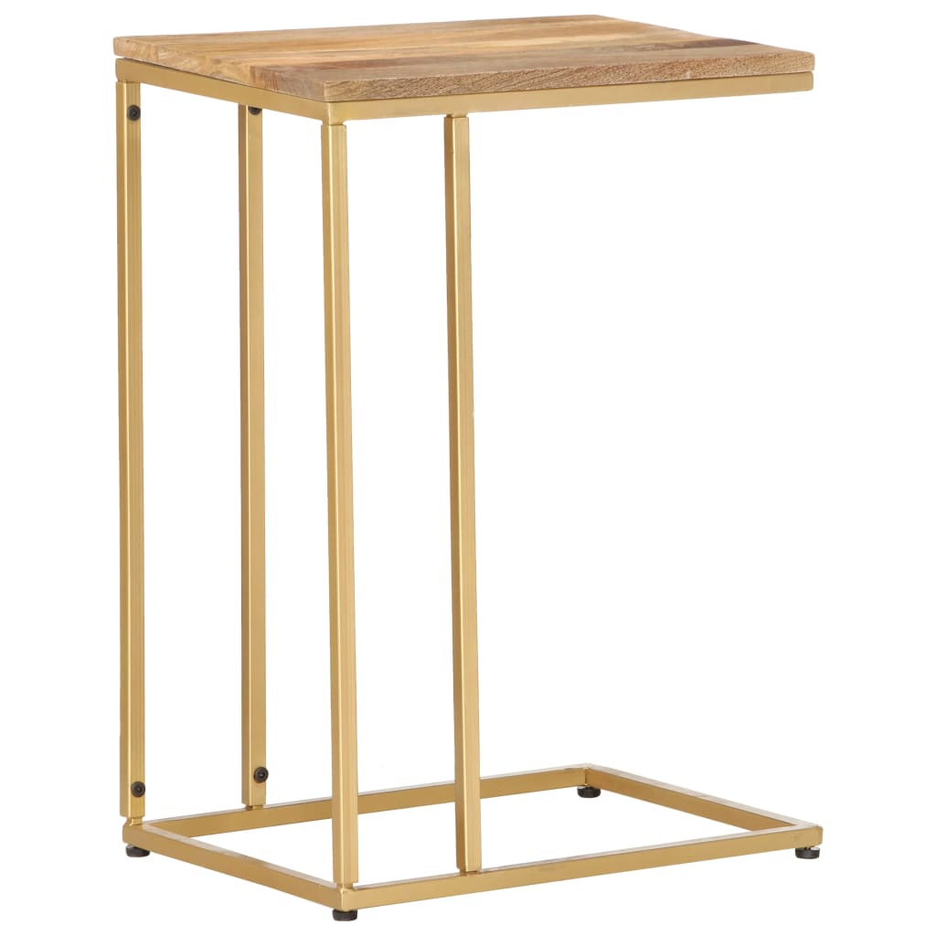 Tavolino di Servizio 35x45x65 cm in Legno Massello di Mango - homemem39