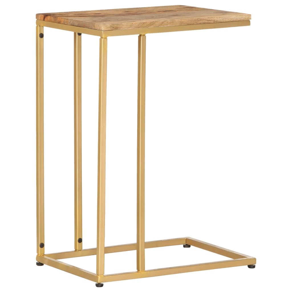 Tavolino di Servizio 35x45x65 cm in Legno Massello di Mango - homemem39