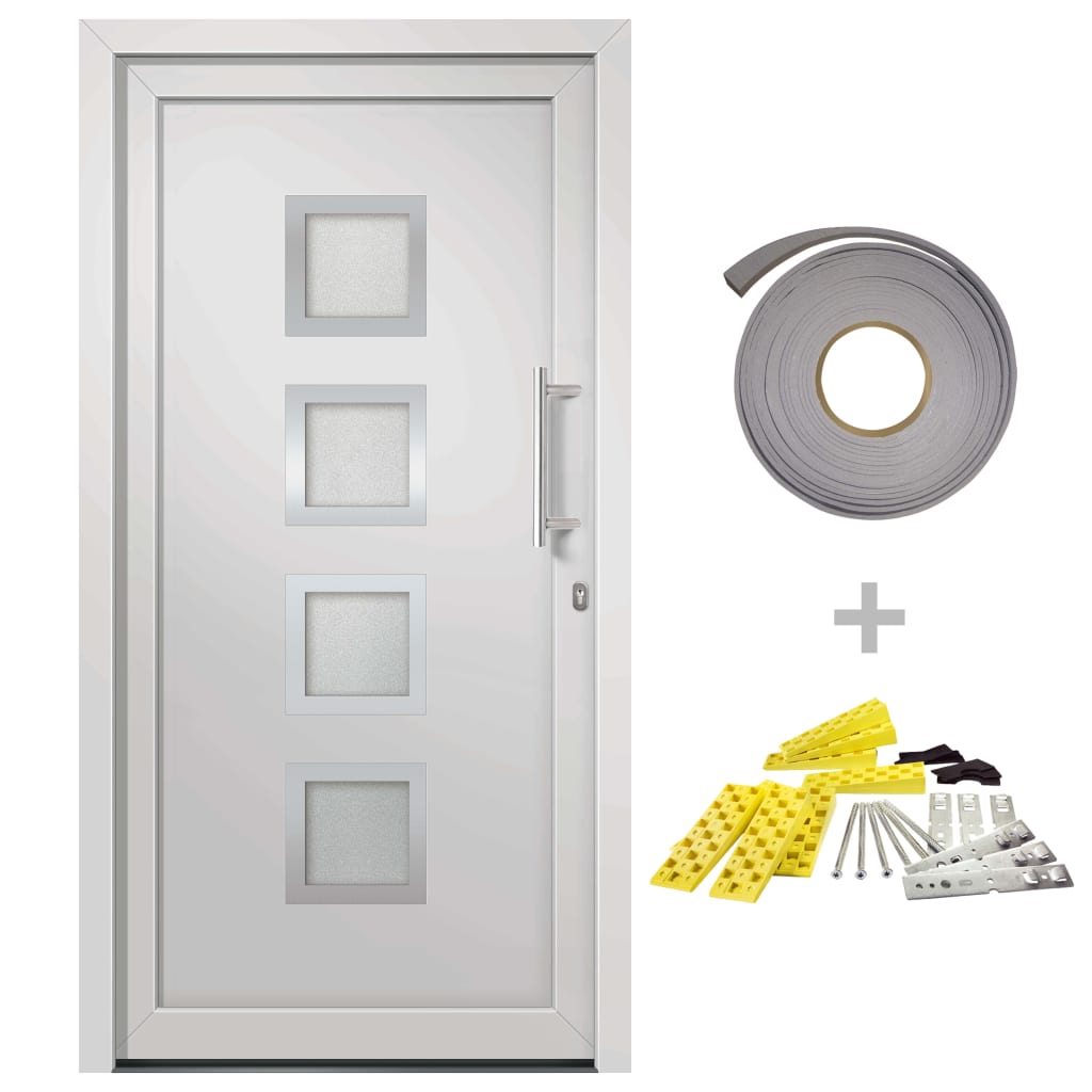 Porta di Ingresso Bianca 88x200 cm - homemem39