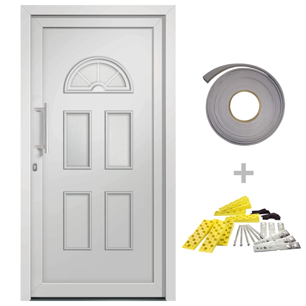 Porta di Ingresso Bianca 98x198 cm - homemem39