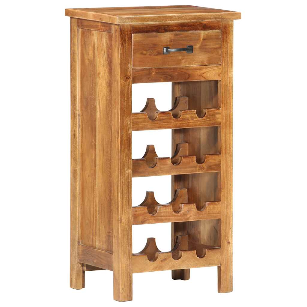 Mobiletto Portavini 40x30x80 cm in Legno Massello di Acacia | homemem39