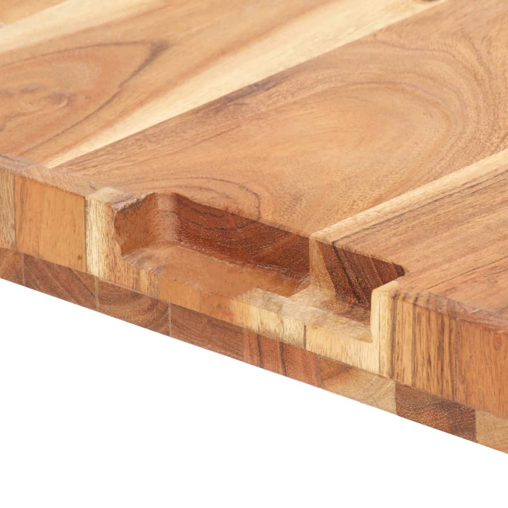Tagliere 40x30x4 cm in Legno Massello di Acacia - homemem39
